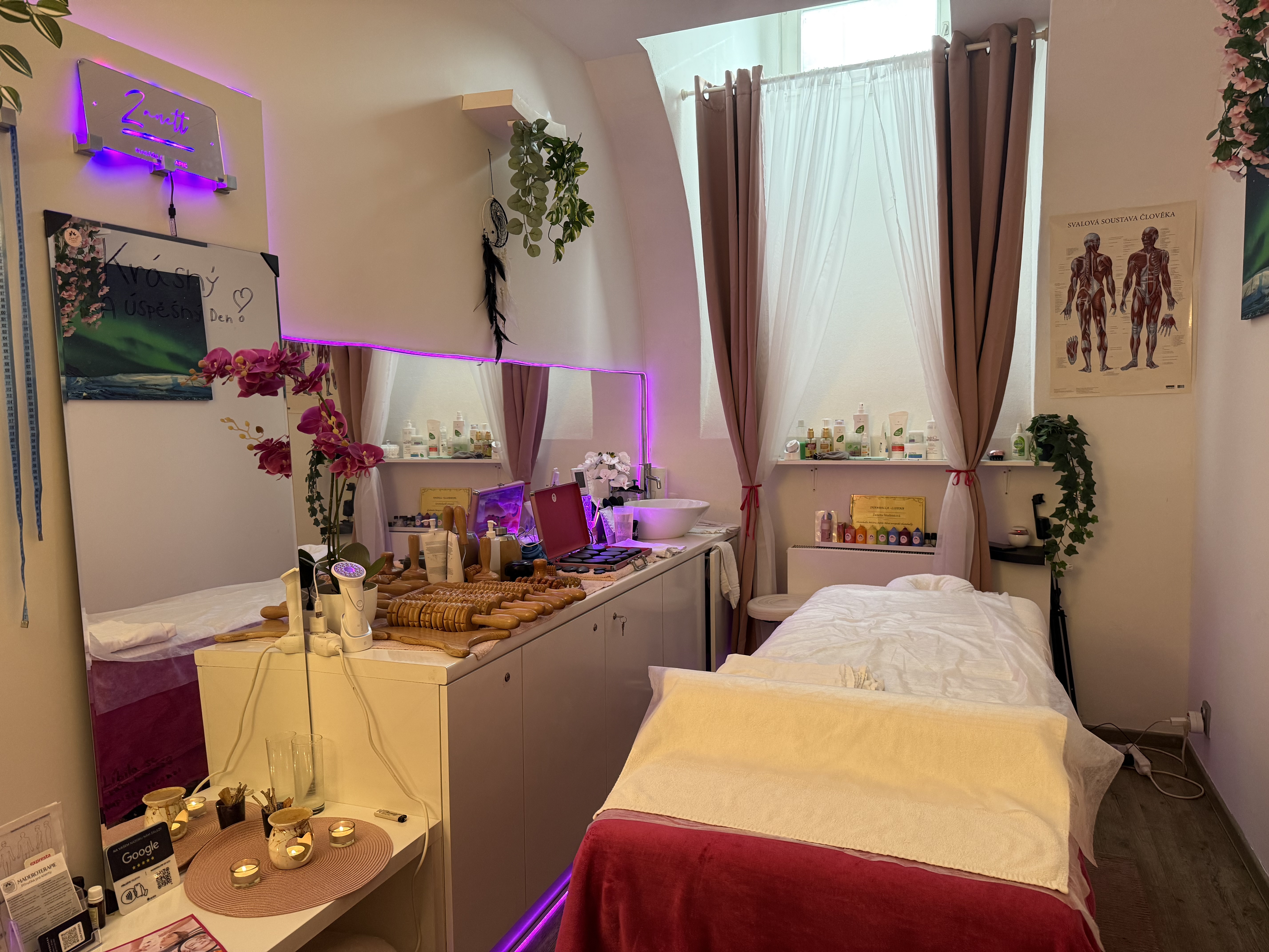 Zanett masáže a terapie